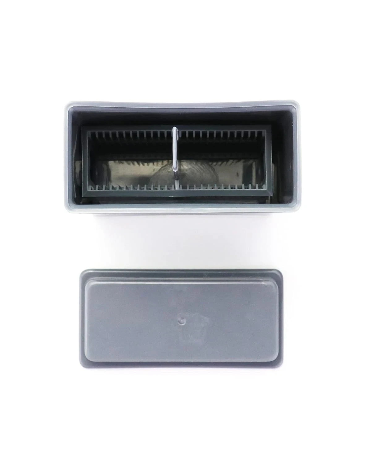 Microscope Slides Staining Jar and Rack 24-Slots 10 Pack Grey