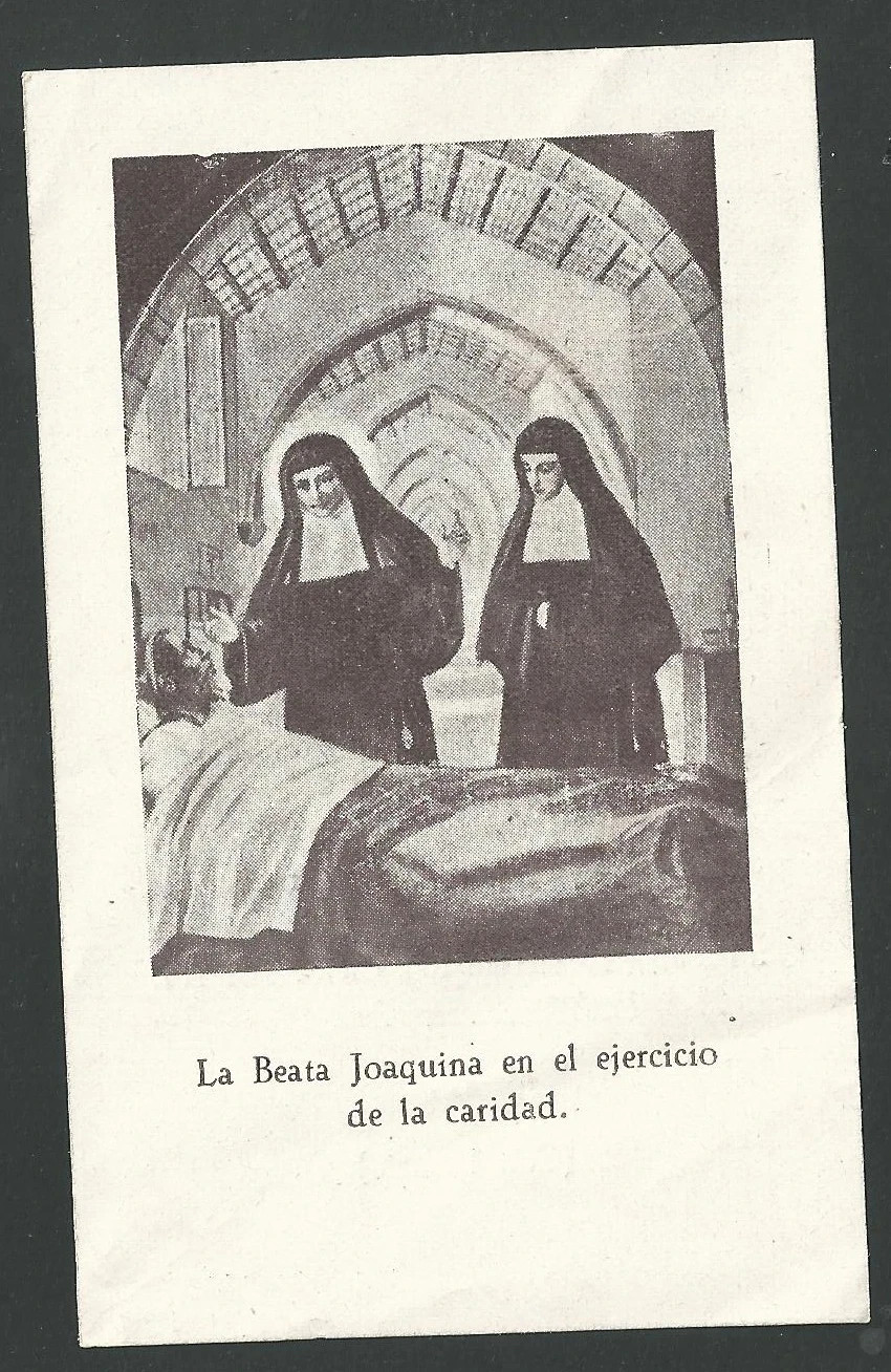 Holy card antique Beata Joaquina Vedruna santino image pieuses estampa