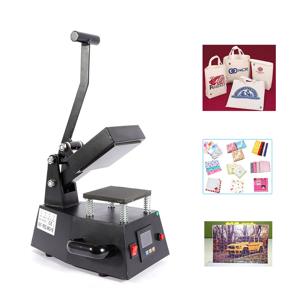 Digital Label Single Heat Press Machine 600W Clothing LOGO Printing 0-250?? 110V
