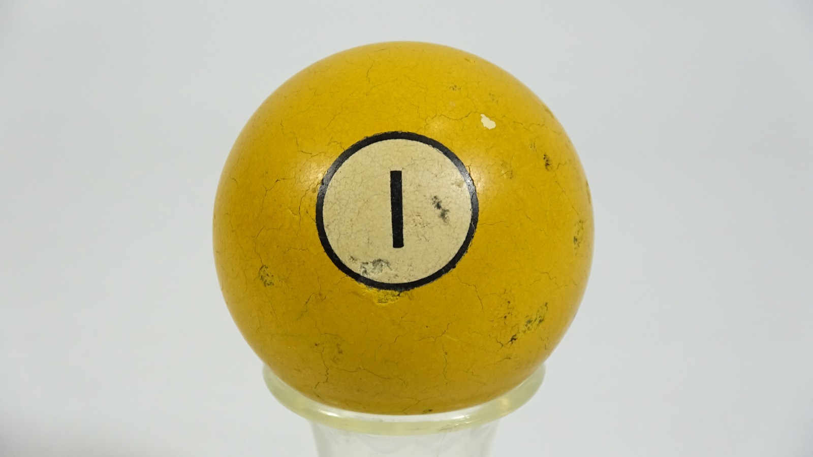 Vintage Yellow Pool 1 Ball -  2 1/4" - 184g
