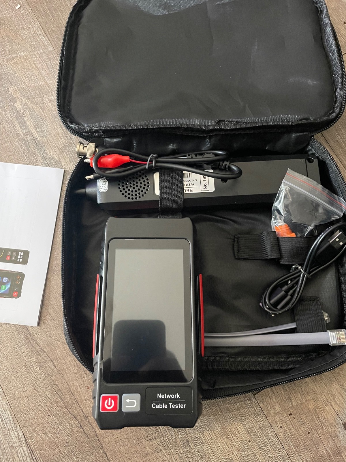 Network Cable Tester LCD Digital Network Cable Tester with Multimeter Tool Kit