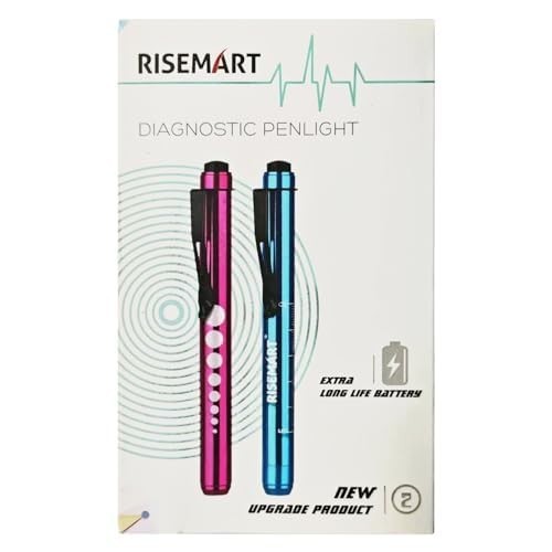 Portable Nurse Diagnostics LED Penlight with Pupil Gauge - 4 AAA Batteries