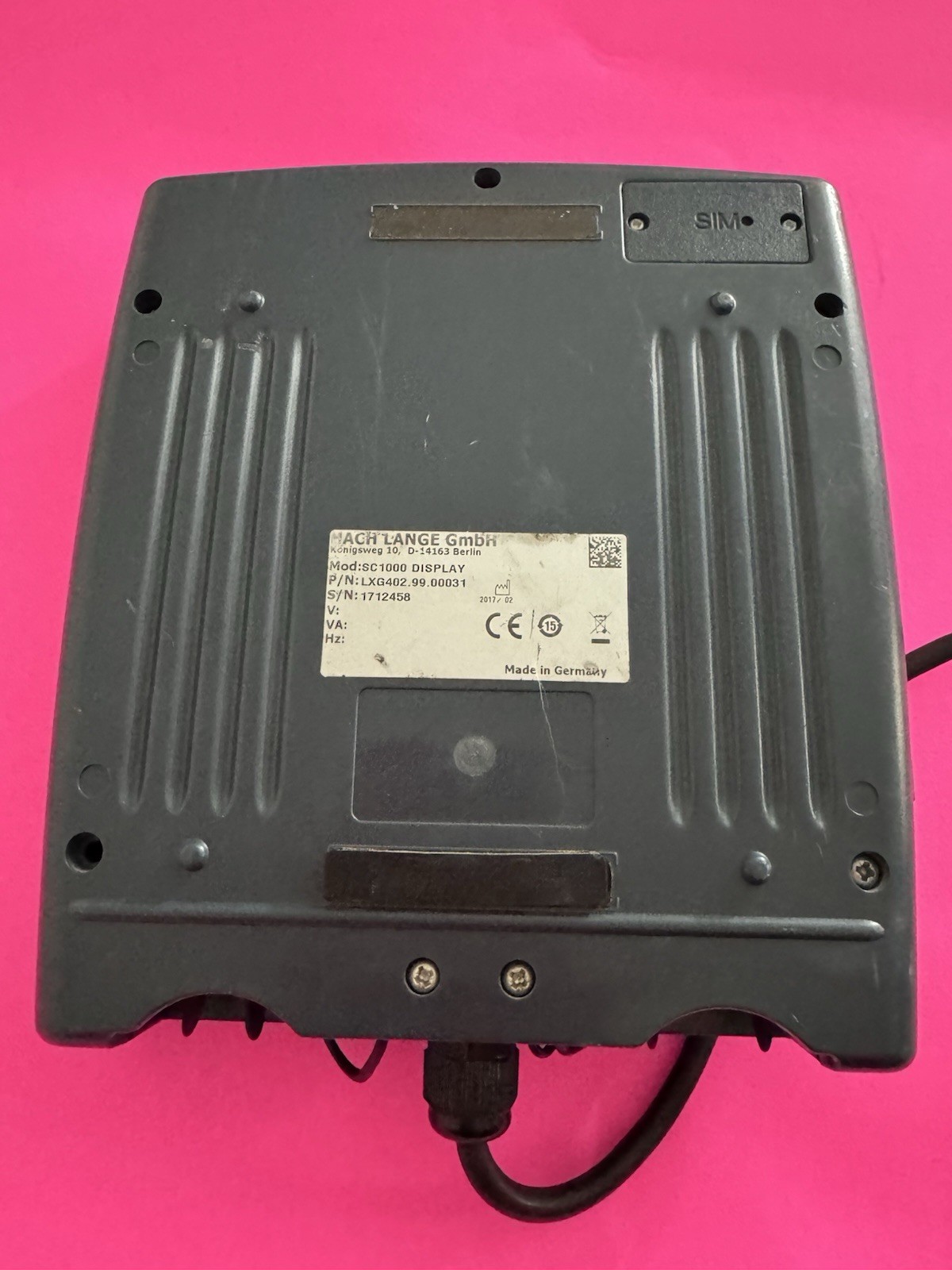 Hach SC1000 Display