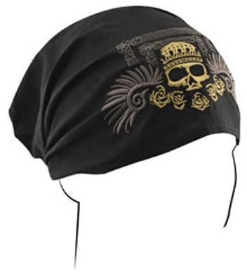 Zan Headgear Golden Skull Highway Honey Headwrap One size fits most HBHH02