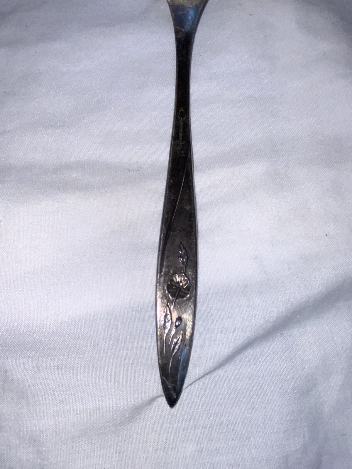 MORNING ROSE Oneida Community silverplate Solid Pierced Pie Server