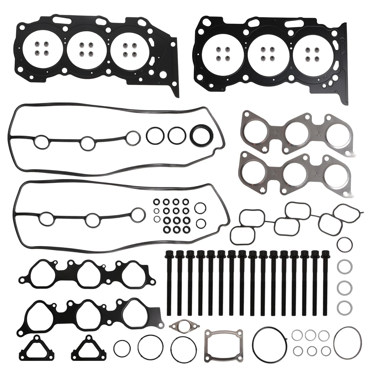 Head Gasket Set with Bolts for Toyota 4Runner 4.0L V6 1GRFE HGS969 HBK968 88Pcs