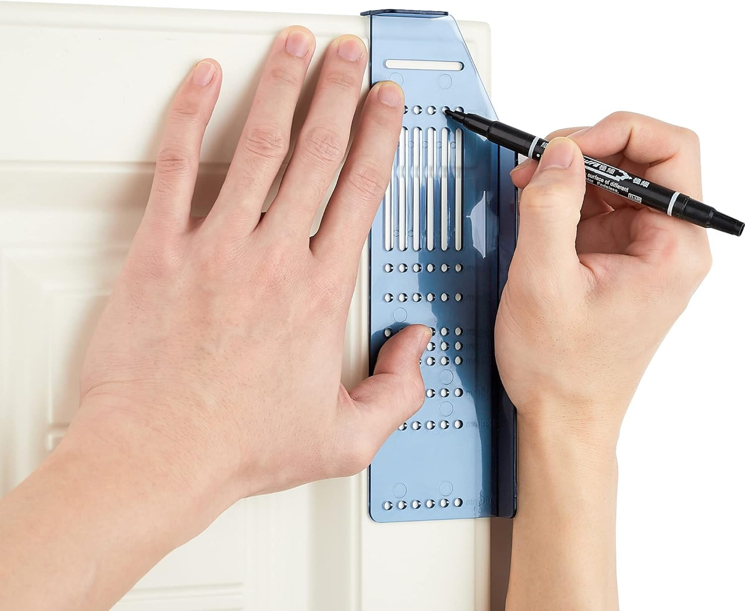 Cabinet Pulls Installation Jig with Drill Bit - Easy Mounting Template Kit