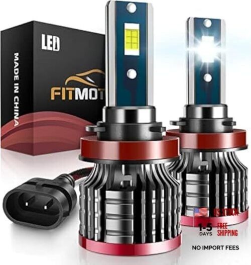 Bulbs,80W 16000 Lumens Bright,6500K Cool White Fog Light Halogen H11/H8/H9