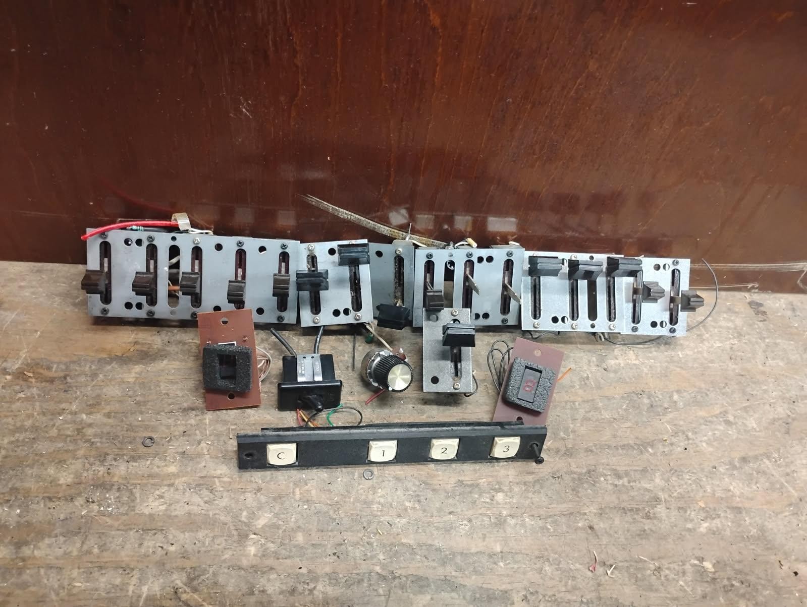 Vintage Misc Organ Parts Switches/Volume Knobs/Slider Bars Etc. MAKE OFFER!