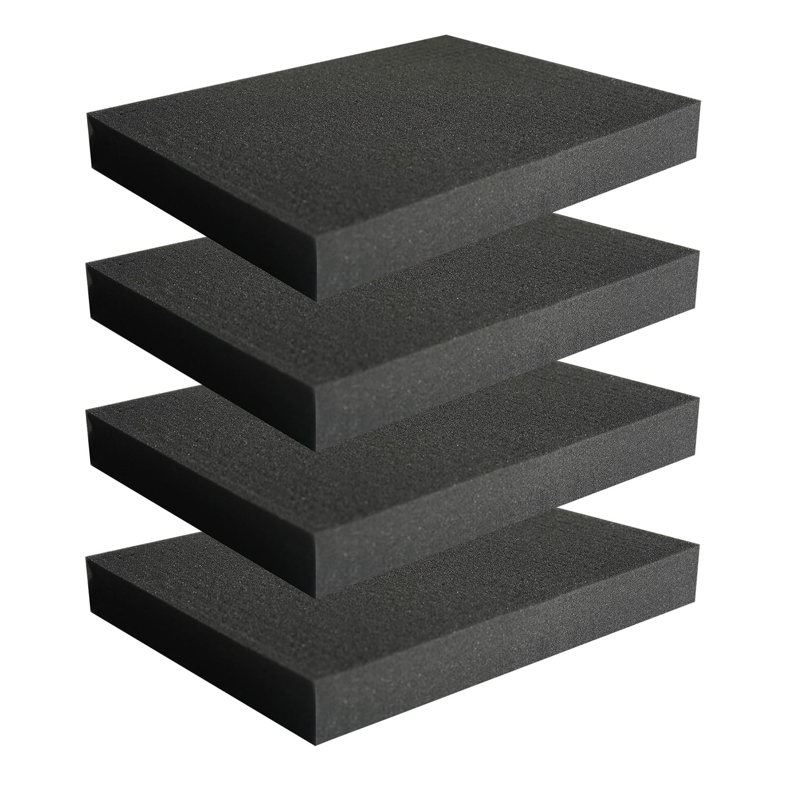 DNB Pick and Pluck Foam - 4 Pcs 16 x 12 x 2" Pre Cubed 4pcs16*12*2", black