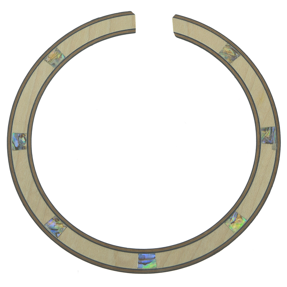 High Qaulity Acoustic Guitar Soundhole Maple Rosette Square Abalone Shell Inlay