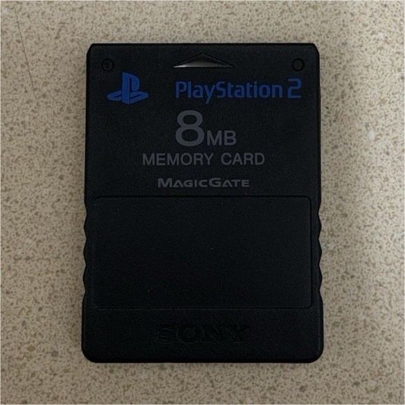 Used Sony PlayStation 2 MagicGate 8MB Memory Card SCPH-10020 Black