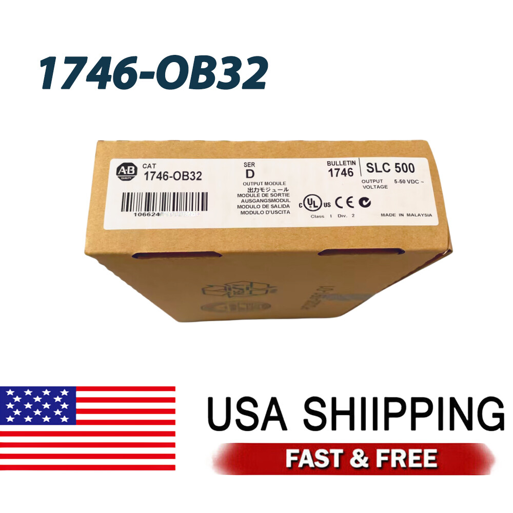 New 1746-OB32 Allen-Bradley 1746OB32 SerD SLC500 Output Module TX