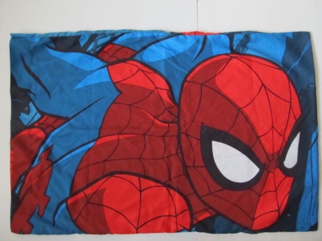 Marvel SpiderMan Standard Size Pillow Case Replacement Two Sides Red Blue