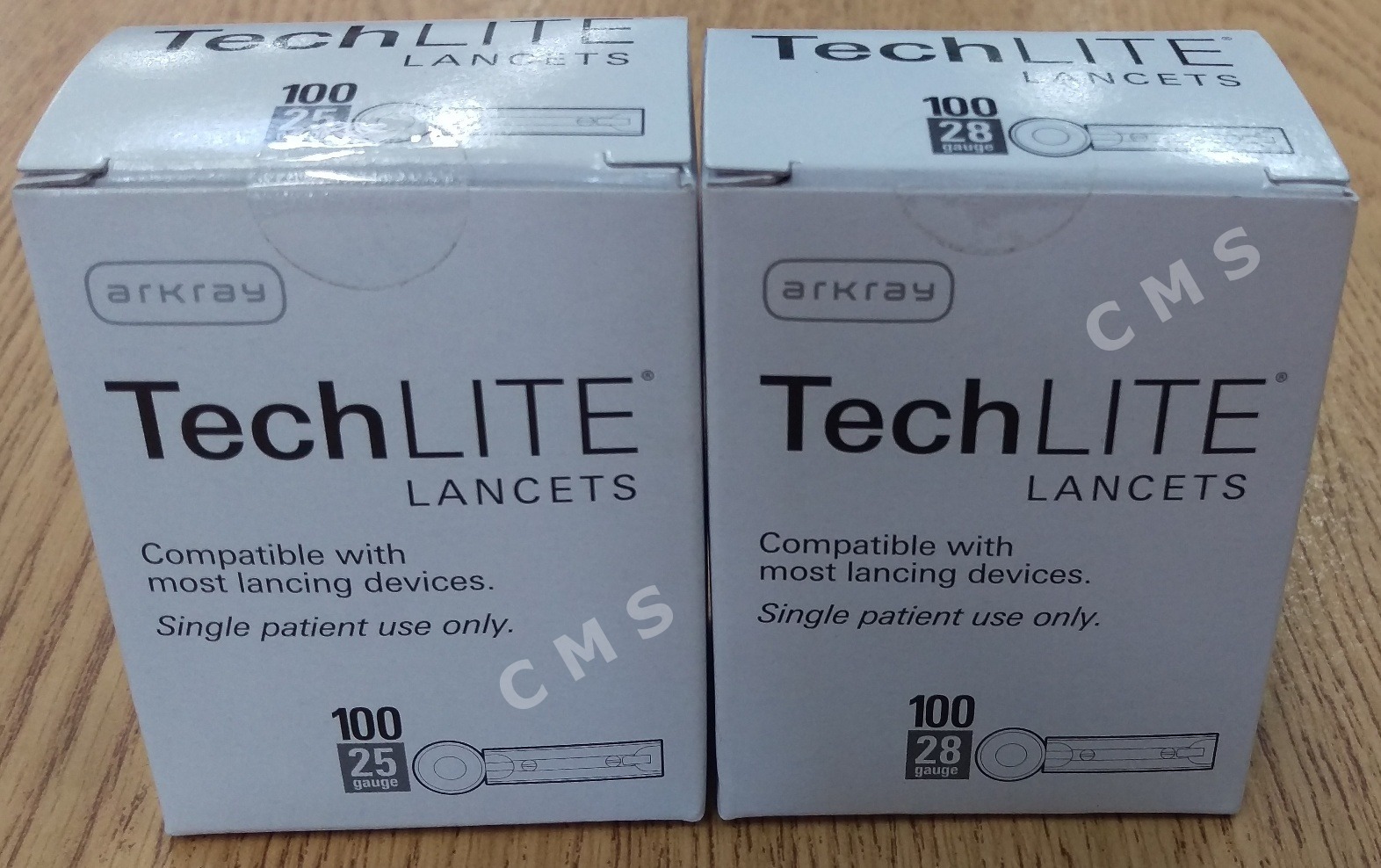 ARKRAY TechLite Universal Lancets Sterile 25G Or 28G 100/BX For Glucose Monitors