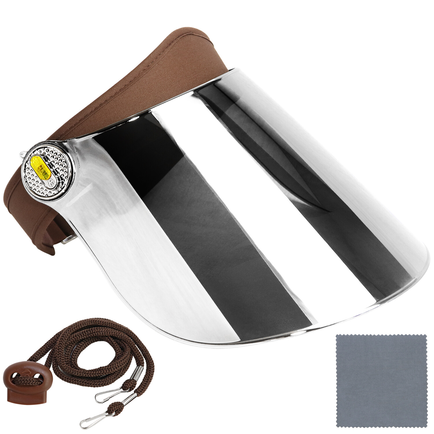 Sun Visor Hat Cap UV Protection - Premium Adjustable Solar Headband Face Shield