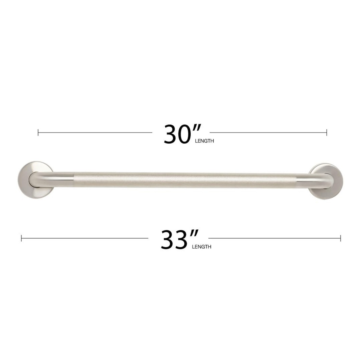 Seachrome 30" Wall Mount Grab Bar, 1 ¼" Diameter, Concealed Flanges, ADA Co