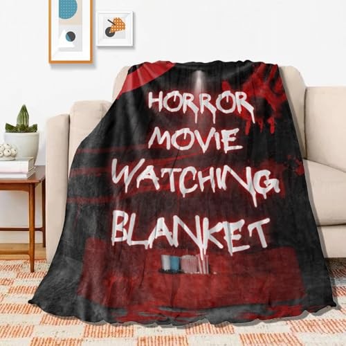 Horror Movie Blanket Ultra-Soft Warm Plush Soft Throw Gifts 60"x50" Black3