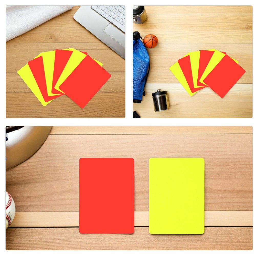 24 Pcs Soccer Standard Cards Ejection Referee Kitreferee Set Accessories