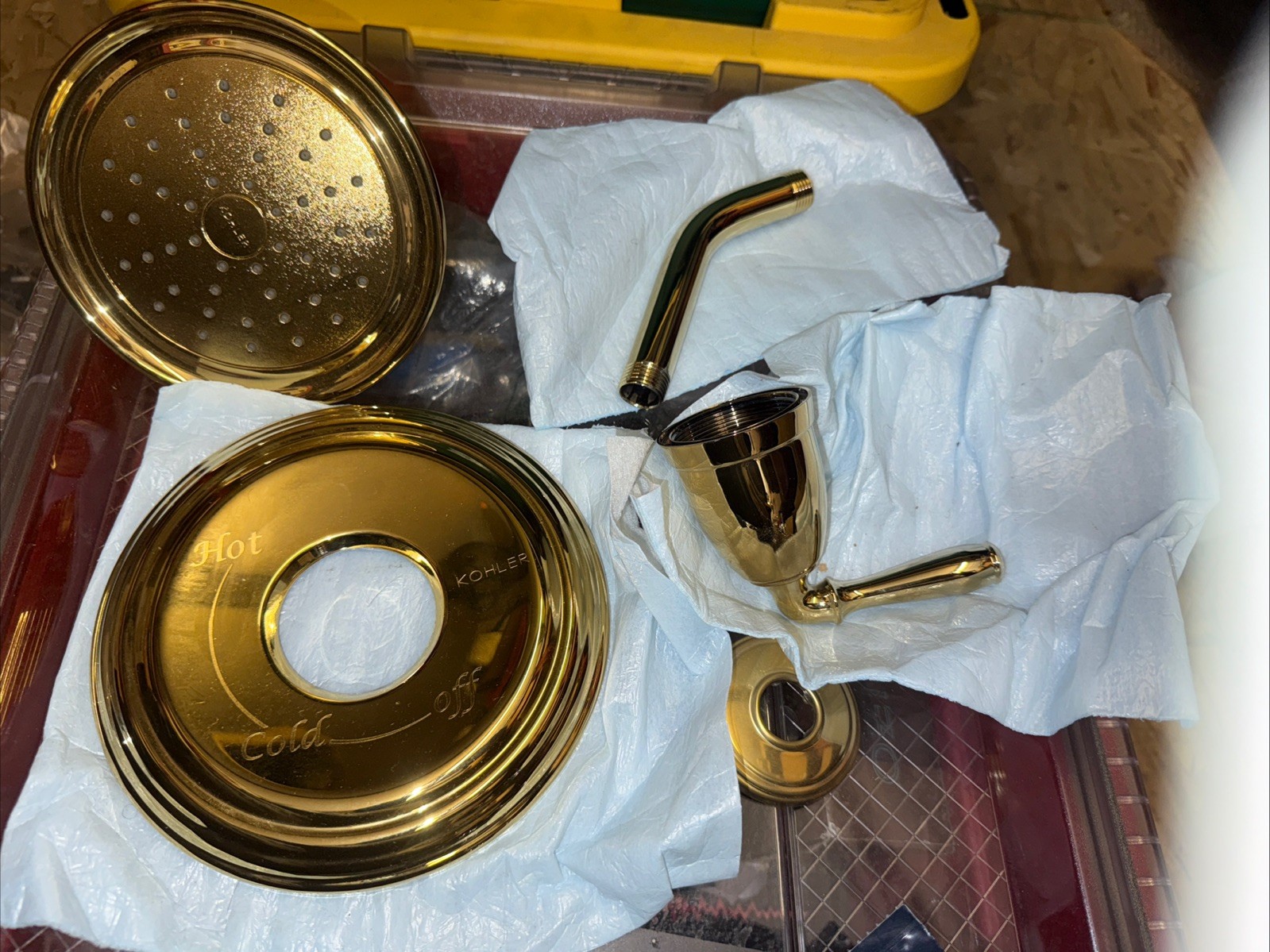 KOHLER TS396-4G-PB Devonshire Bath and Shower Valve Trim Polished Brass Open Box