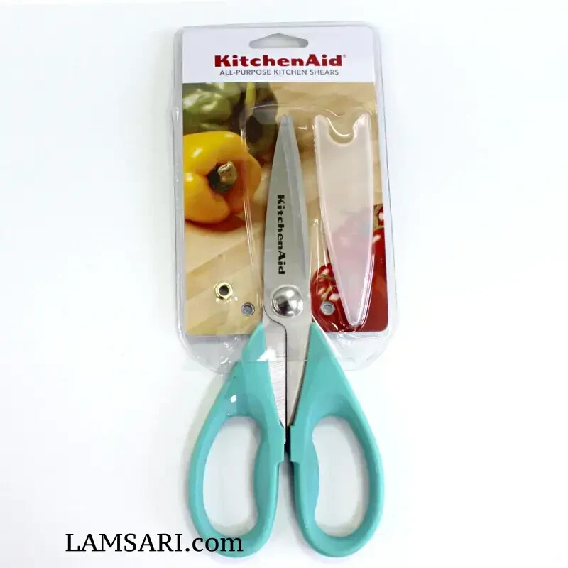 KitchenAid All-Purpose Stainless Steel Kitchen Shears Aqua NEW