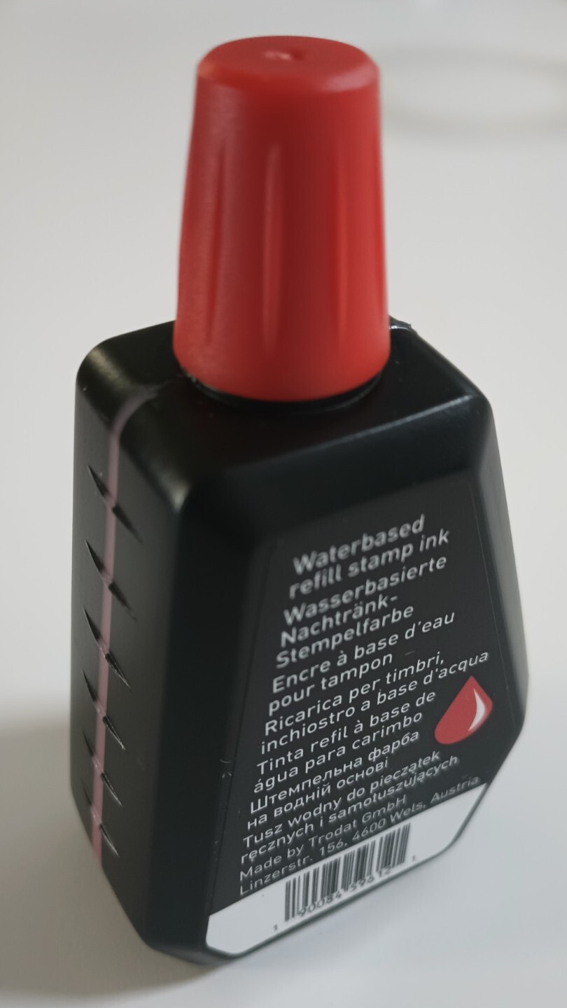 Trodat Stamp Ink Red 60 ml Water-Based