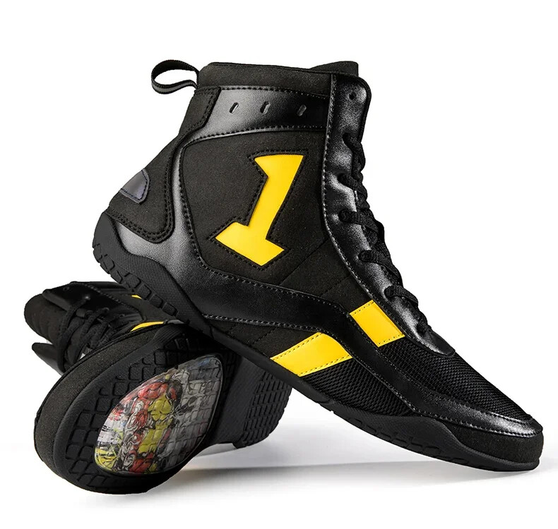 Men Wrestling Shoes Professional Boxing Shoes Comfortable High Top Sneakers