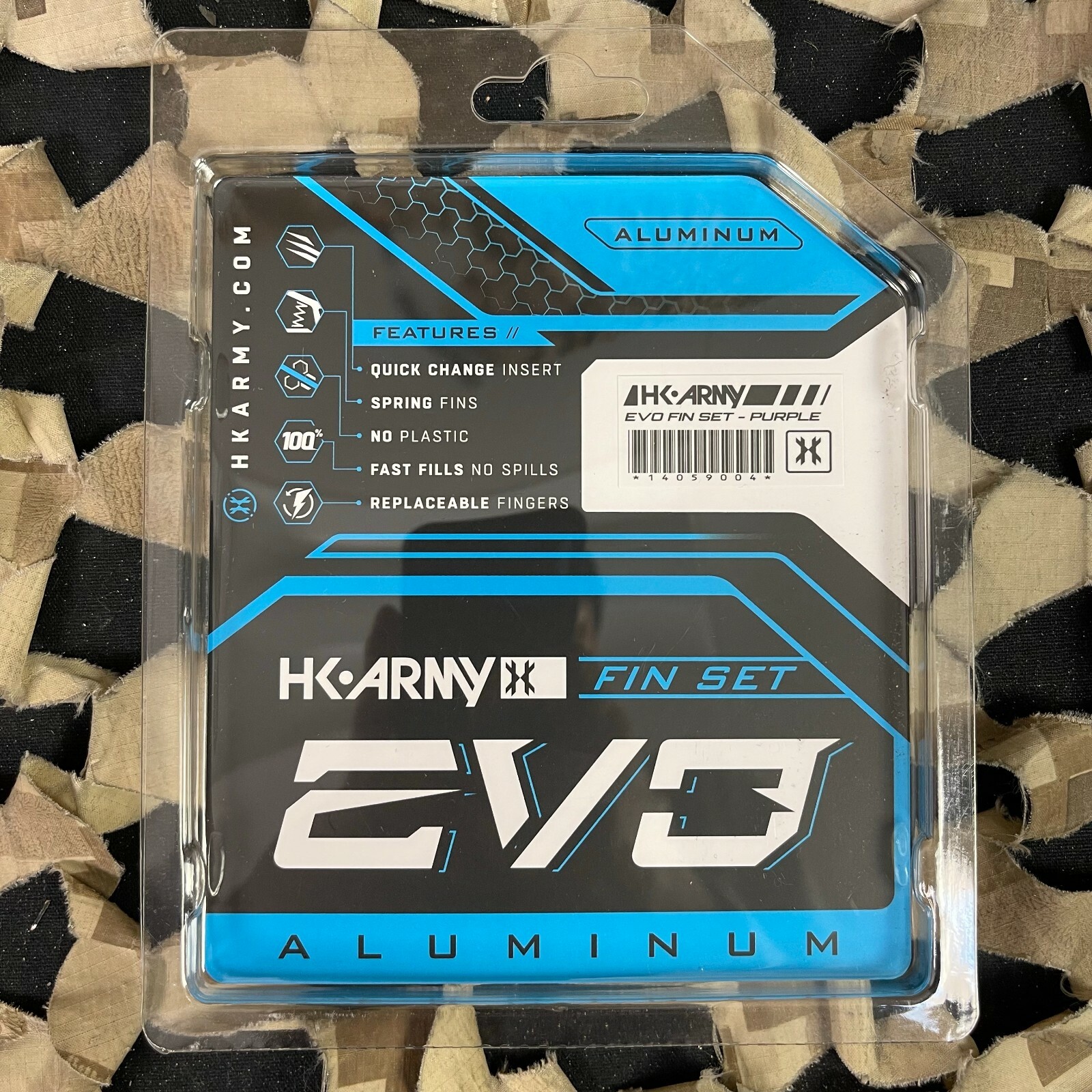 NEW HK Army EVO Replacement Fin Set - Purple (2 Pack)