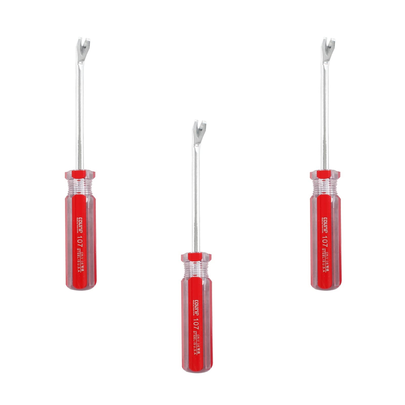 3pcs Tack Lifter, Nail Staple Puller Remover, Tack Puller Screwdriver Tack Ri...