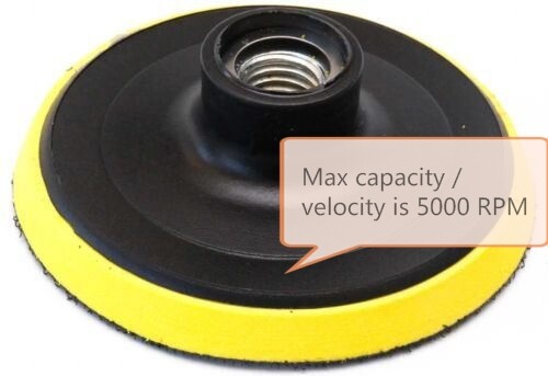6 inches Backing Plate for Polishing Buffering Soft Wool with Hook and Loop Pad
