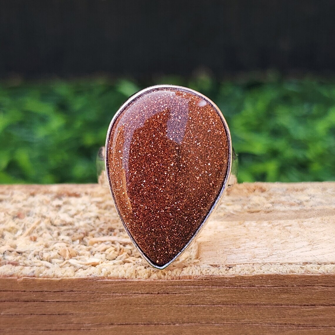 Genuine Sunstone Ring 925 Sterling Silver Handmade Jewelry Unique Ring Gift Her