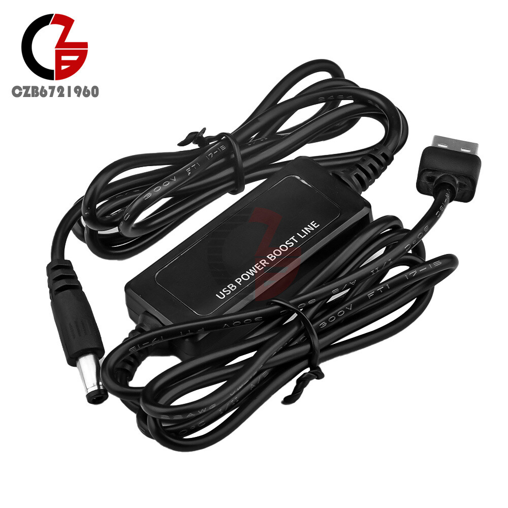 DC5-12V USB 500mA Adjustable Digital Display Booster Voltage Rising Wire 1 Meter