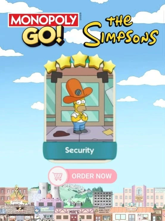 Monopoly Go Stickers Security - Monopoly Go set 19
