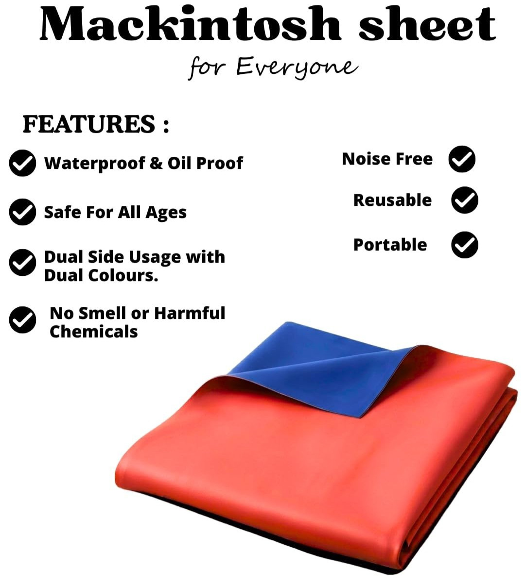 Rubber Sheet Mackintosh Waterproof Size 2m Size 1m Best Quality Set of 2