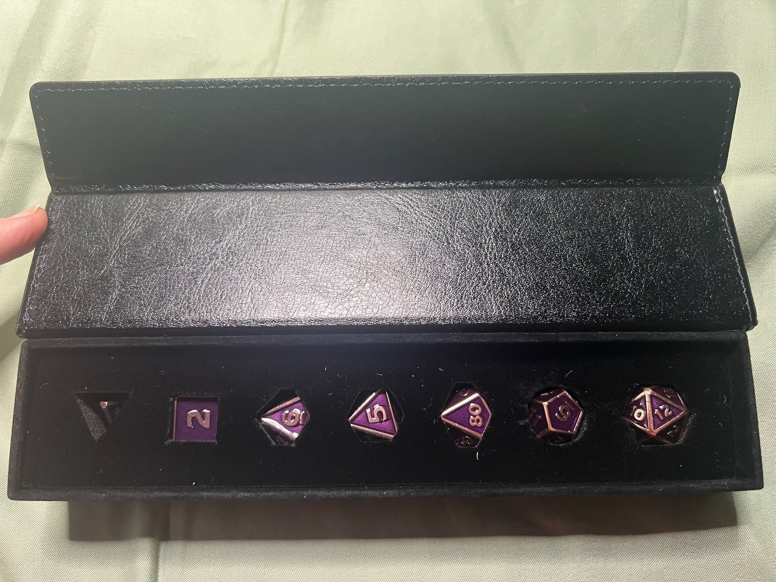 Dice Envy - Sigmar - Purple/Rose Gold Metal Dice Set - Adventure is Nigh!