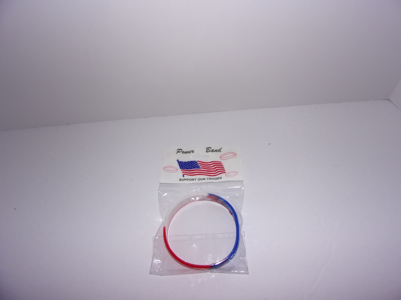 Support Our Troops Wristband Bracelet Red White And Blue Patriotic