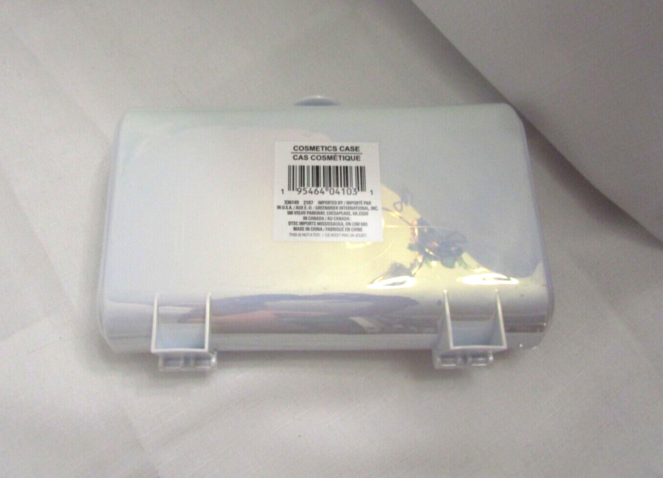 PEARLY-WHITE JEWELRY / ACCESSORY CASE / 2-TIERS / with MIRROR