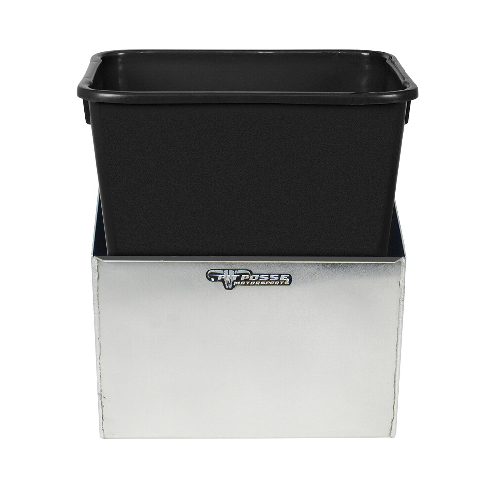 Pit Posse Aluminum Trash Container Holder Storage Trailer Organizer-Made in USA