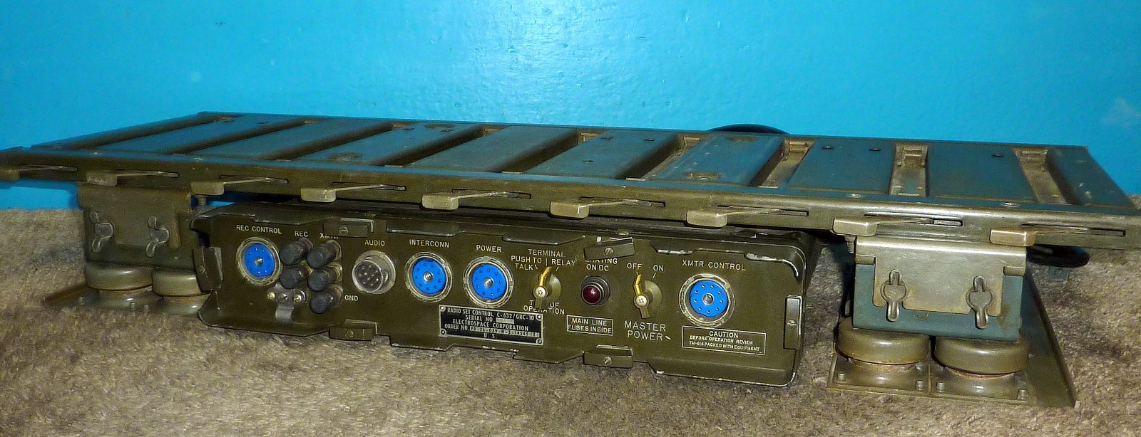 Electrospace Corp. MT-700/GRC-10 Electrical Radio Rack w/C-632 Control Set