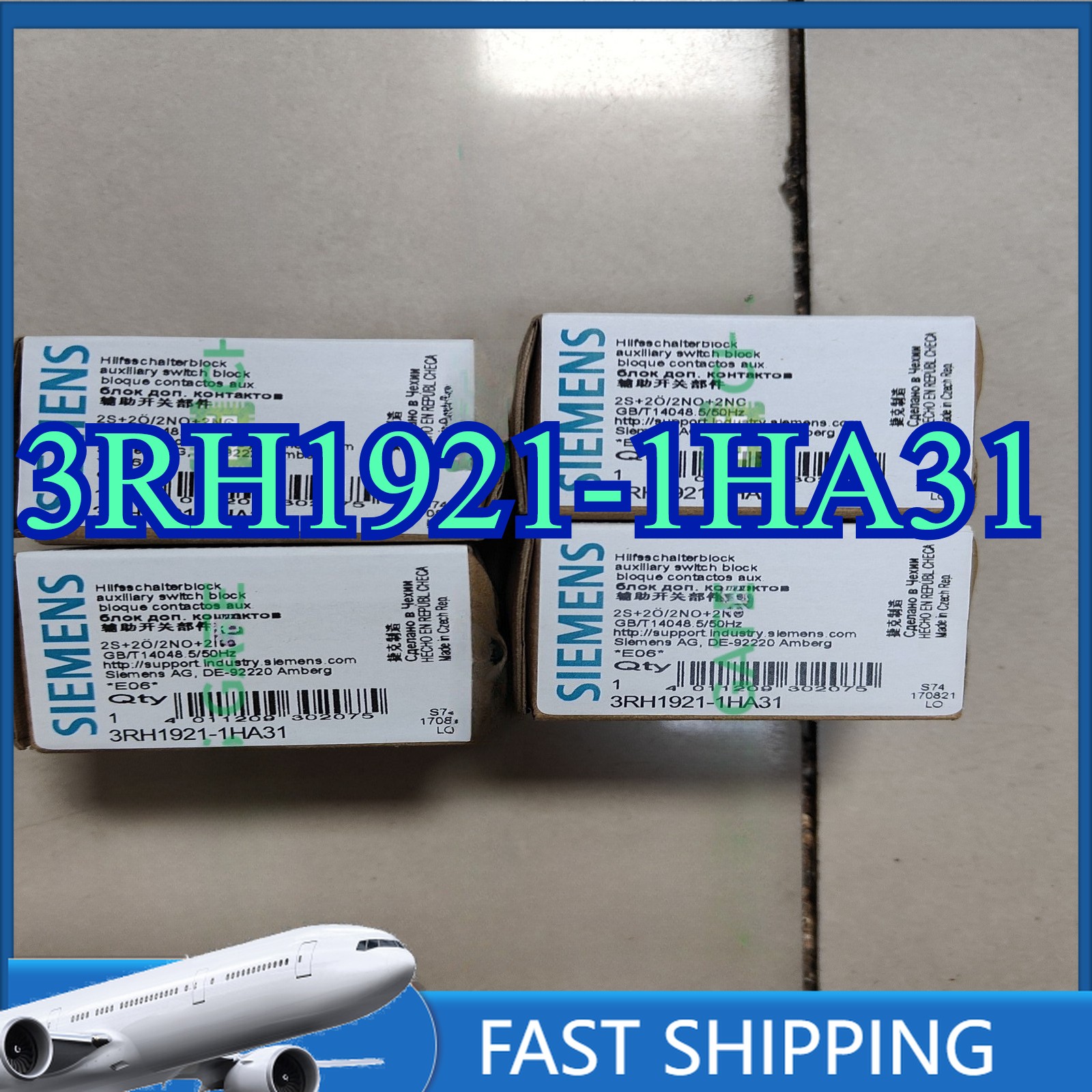 3RH1921-1HA31 1PCS NEW SIEMENS 3RH19211HA31 One-year Warranty Fast Shipping