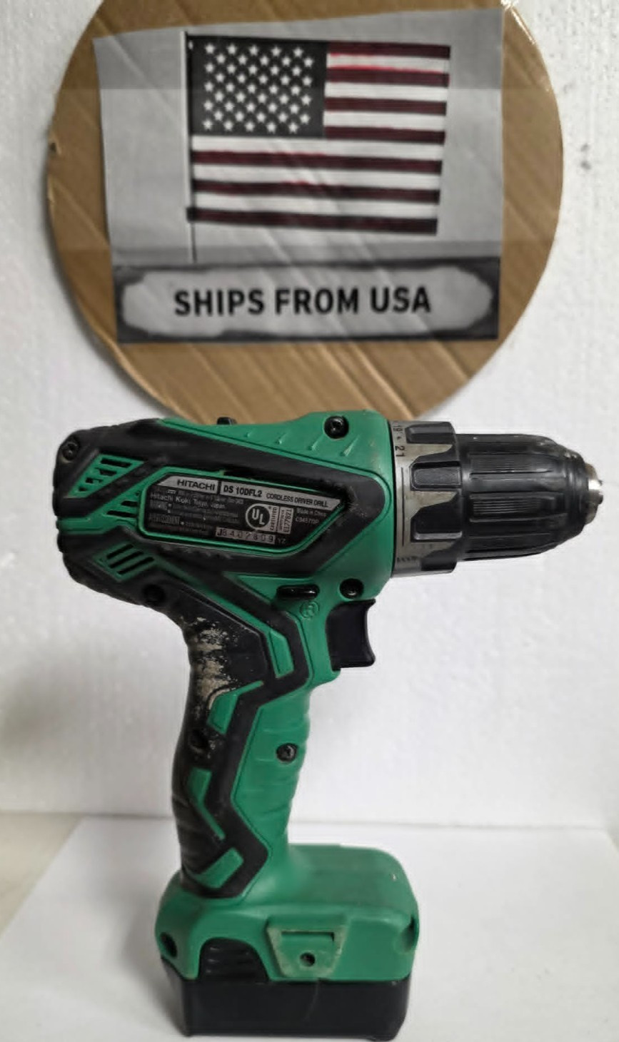 Hitachi DS10DFL2 12 Volt Cordless Drill Driver with BCL 1015 Batt See Video Test
