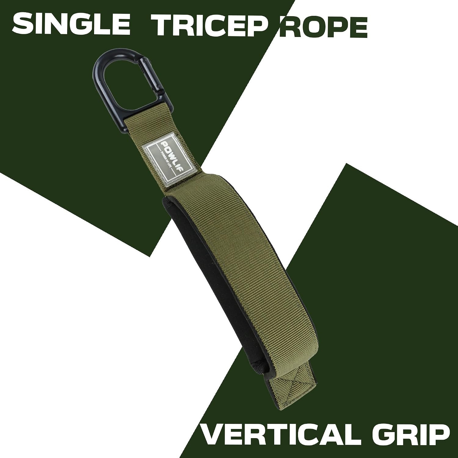 Tricep Rope Cable Attachment, Tricep Pull Down Rope & Exercise Handles, Cable Ma