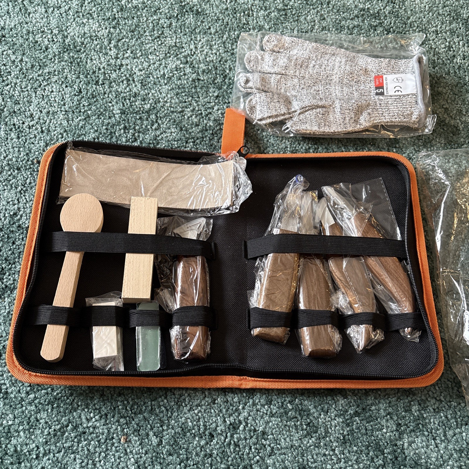 S Smazinstar Wood Carving Kit Tool Set zipper pouch NEW