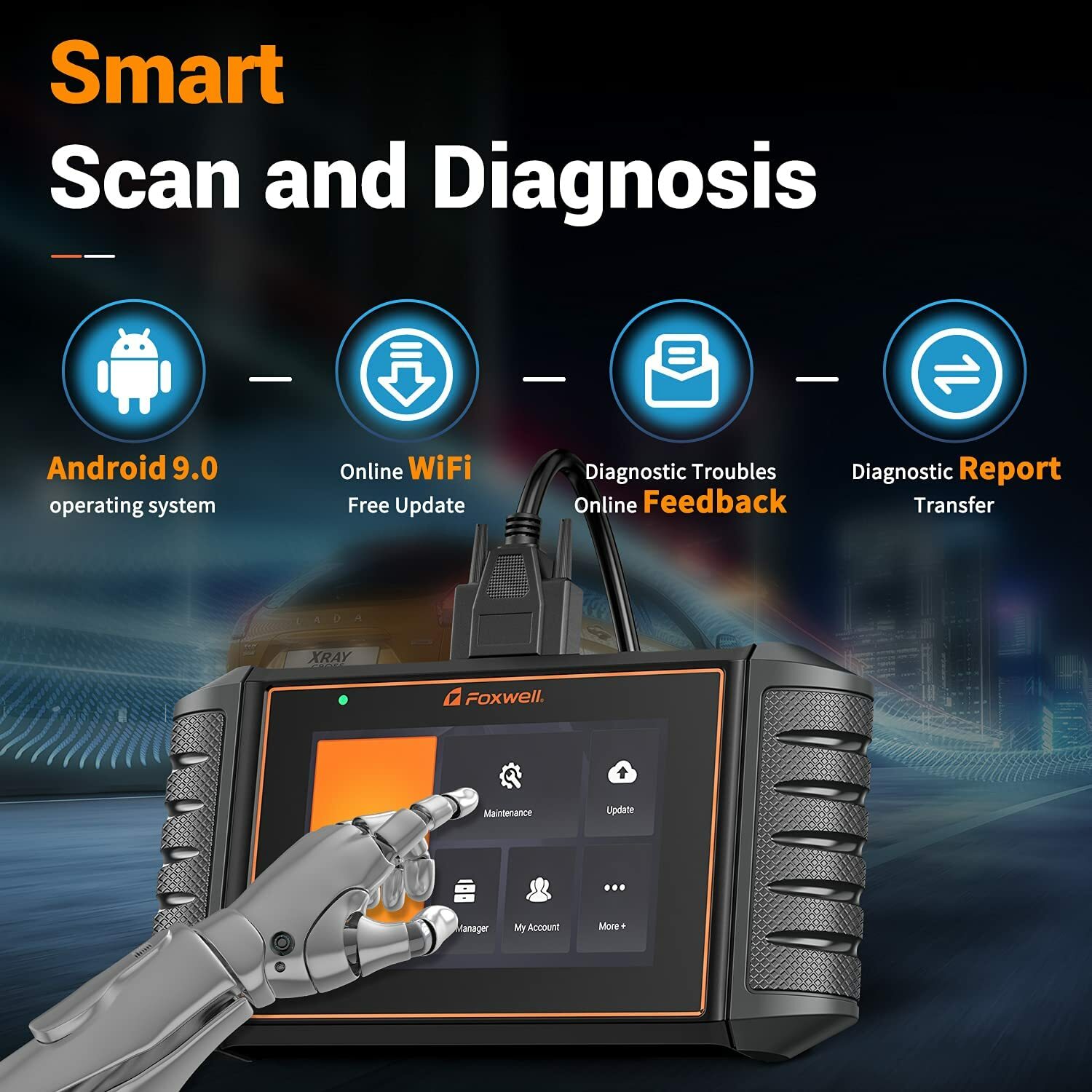 Wifi Tablet Scanner OBD2 Code Reader All System Diagnostic Bi-directional Tool