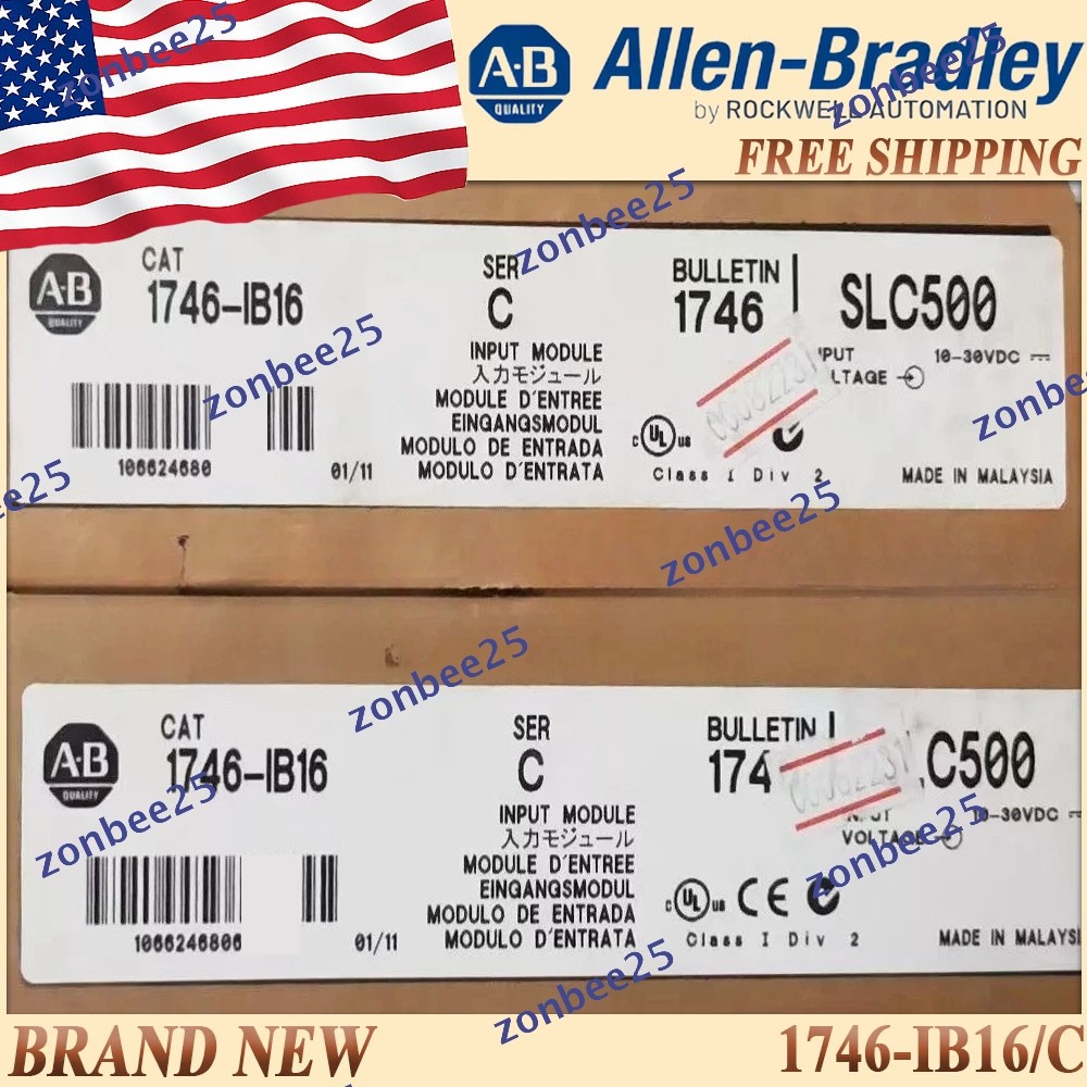 1746-IB16/C AB SLC 500 Digital Input Module New Sealed Same-Day US AB