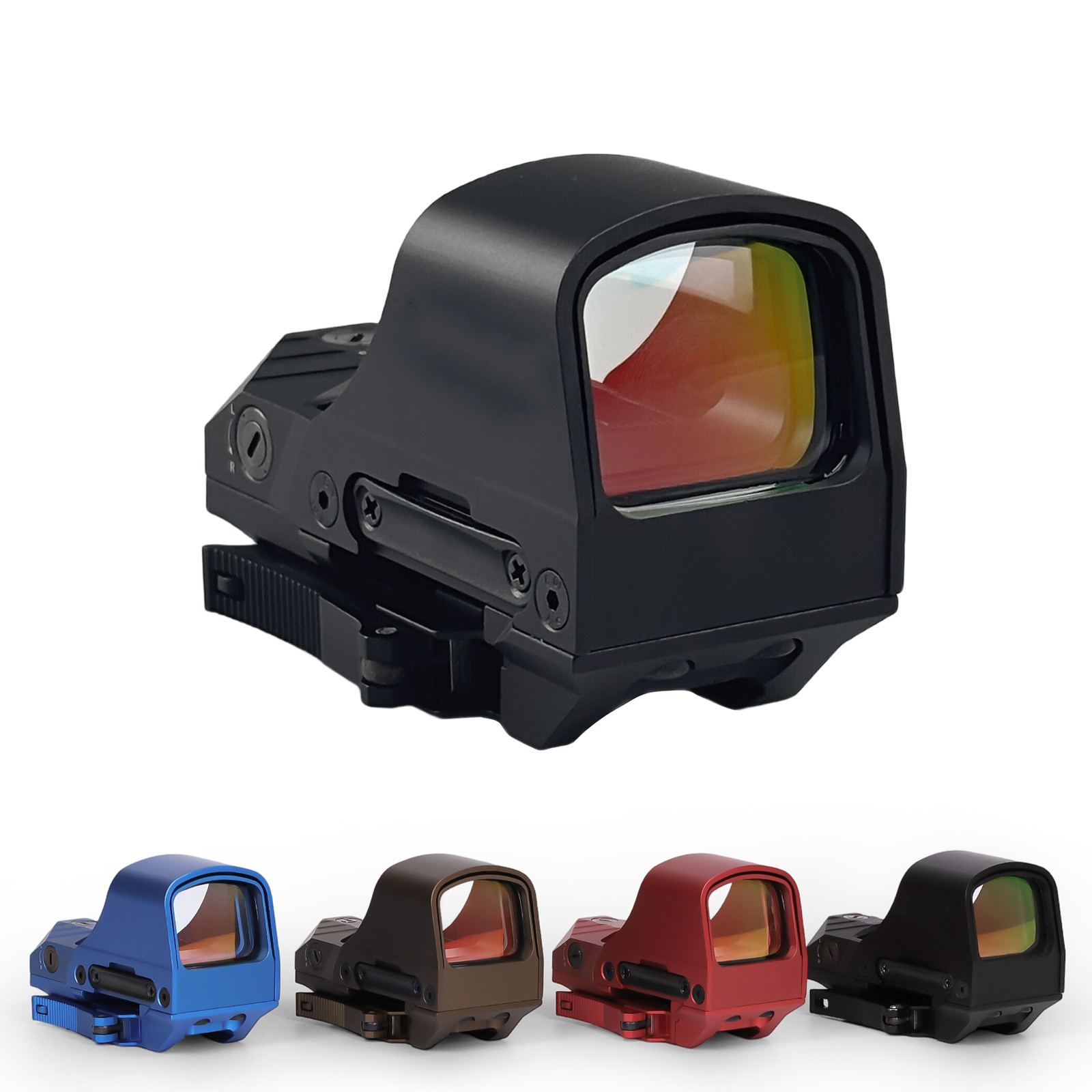 510C Holographic Style Red Dot Sight Solar 2 MOA Dot 65 MOA Circle Multi Reticle