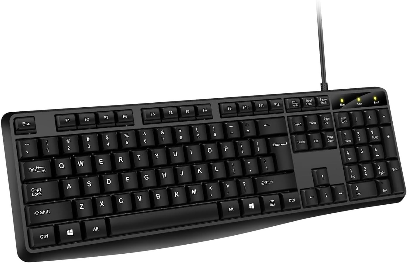 Guiheng K330 Wired Keyboard – Full-Size USB Office Keyboard