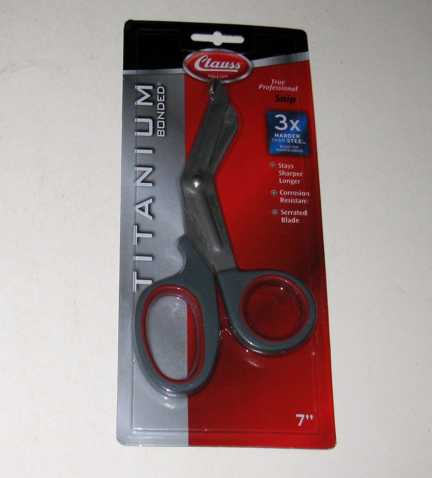 NEW SEALED Clauss 7” Titanium Bonded Snips 18053 Healthcare Medical EMS Serrated