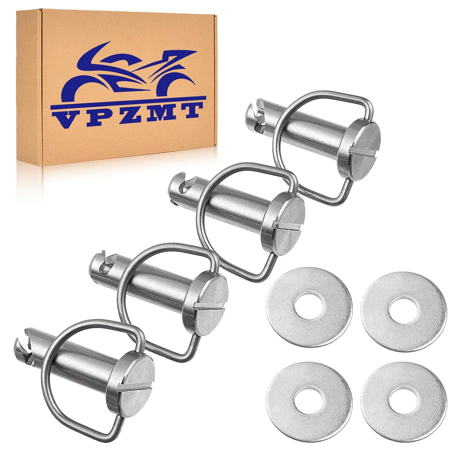 VPZMT Harley Fastener-1/4 Turn with Washers, Saddlebag Mounting Pin Bolts/Sad...