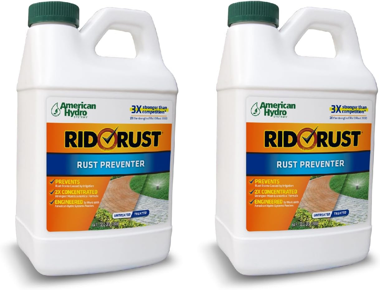 RR1 Rid O' Rust 2X Concentration Rust Stain Preventer for Irrigation Systems and